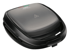 Tefal SW341B Snack Time 2in1 Kombi-Gerät Waffeleisen und Sandwichtoaster | 2 herausnehmbare | Antihaftbeschichtete Plattensets | Spülmaschinengeeignet | Wärmeisolierter Griff | ‎700 W | Grau/Schwarz Angebot bei HelloDeals