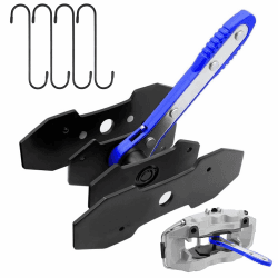 GIAK Bremskolbenrücksteller Bremskolben Rückstellwerkzeug 7-Teiliges Set Ratschen-Bremssattelpresse mit 4 Bremsbelag Ersatzhaken Bremssattelwerkzeug für die Reparatur von Autobremsen (B) Angebot bei HelloDeals