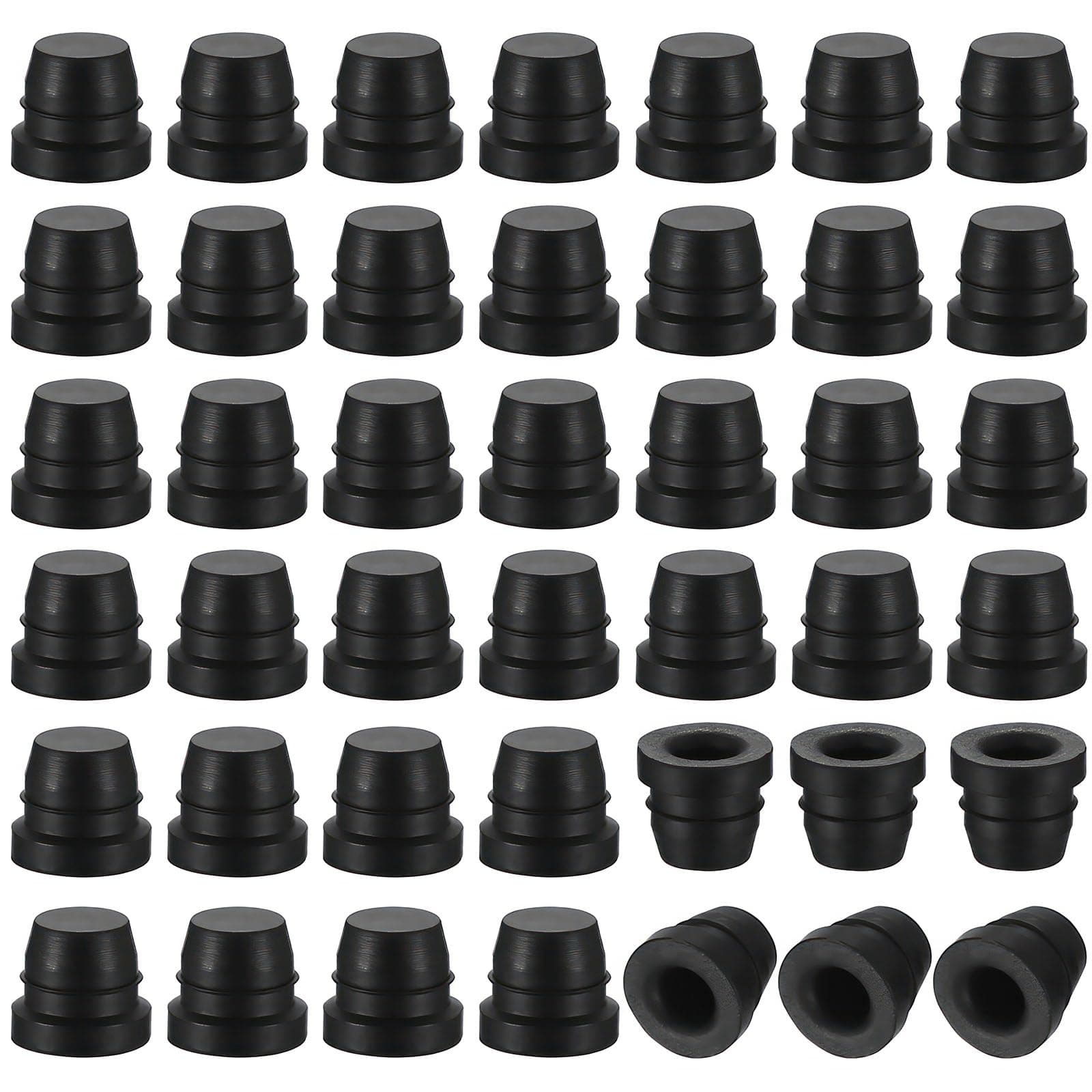 40 Stück Bremsentlüfter Schraubkappen, 6mm Gummi Fett Zubehör Kappen, Fett Fitting Staubschutzkappen, Bremsentlüftung Bremsnippelkappe für Automotive Motorrad Ersatzteile, Schwarz