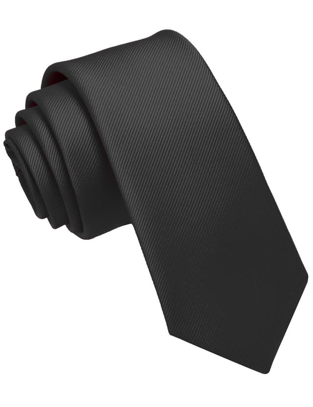 JEMYGINS Schmale Herren Krawatte einfarbig 6cm