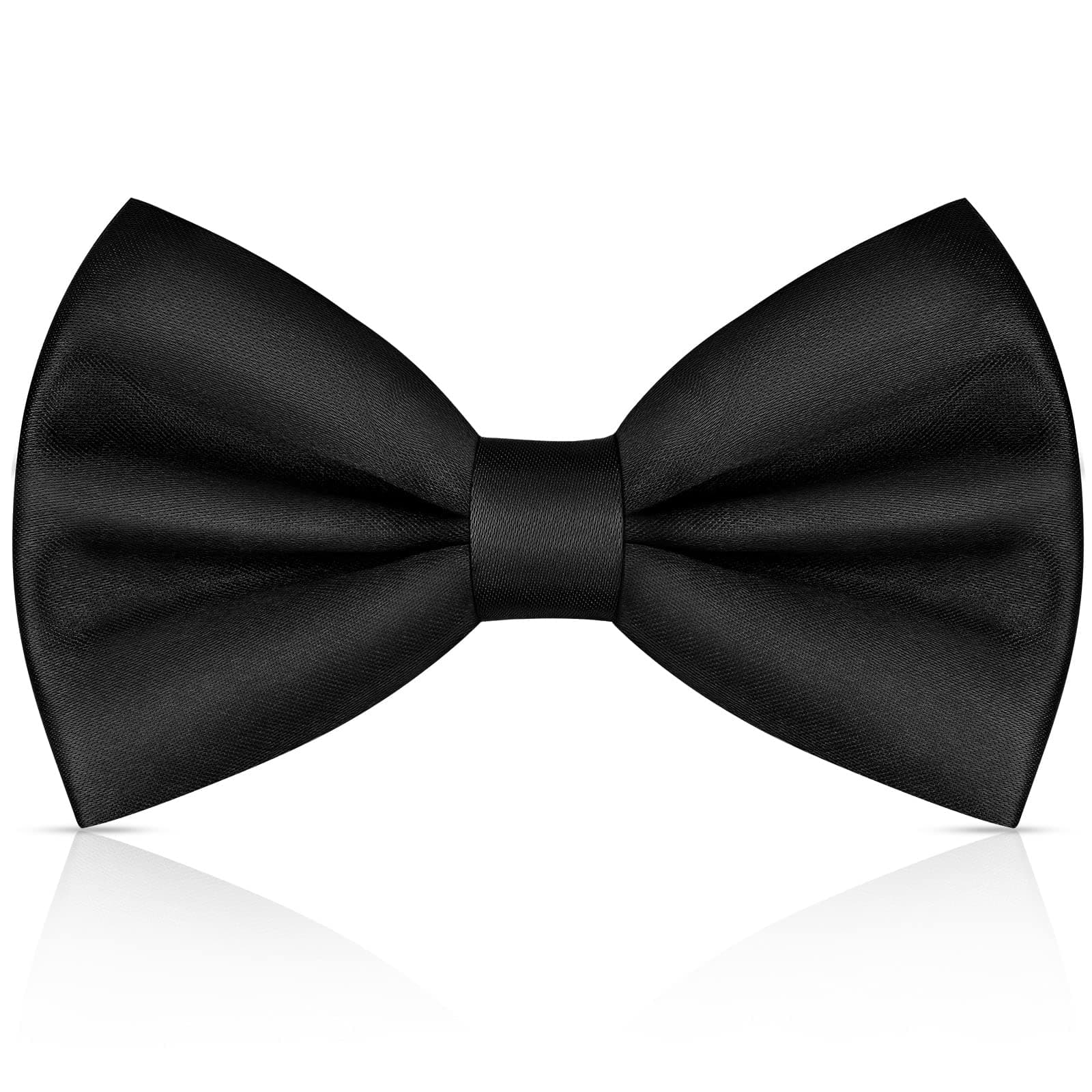 URAQT Fliege Herren, Klassische Einfarbig Fliegen für Männer, Schmale Smoking Fliege Schleife mit Haken, Einstellbar Bow Tie für Hochzeit Party