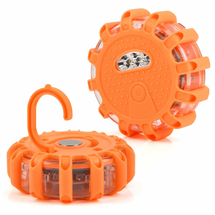 DODUOS 2 Stück LED Warnleuchte Auto Panne mit 9 Blinkmodi, Rundumleuchte LED Magnet Warnblinkleuchte, Auto Warnleuchten & Notbeleuchtung Warnlampe