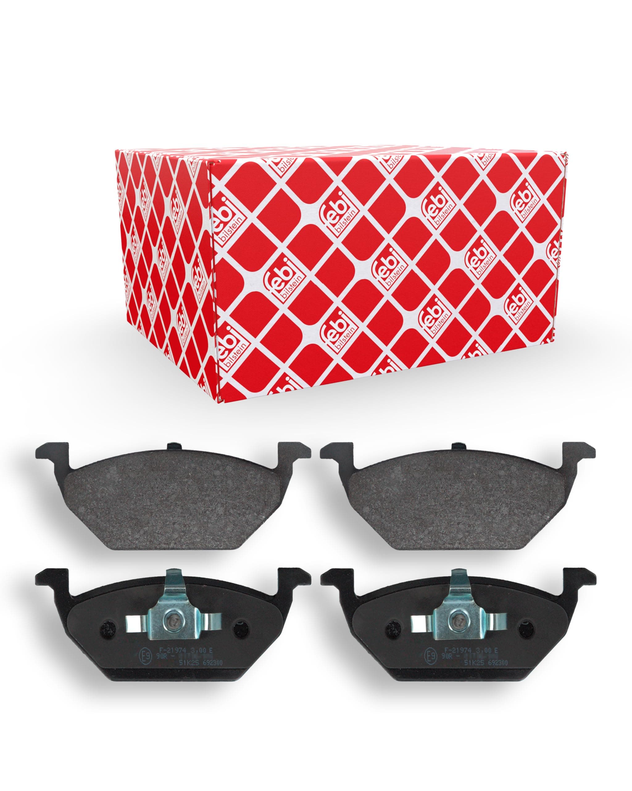 1x ORIGINAL FEBI BILSTEIN SATZ-BREMSBELÄGE SATZ-BREMSKLÖTZE BREMSBELAGSATZ BREMSBELÄGE BREMSKLÖTZE BREMSKLÖTZER BREMSSTEINE VORNE Single