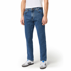 Wrangler Texas Stretch Herren Jeans Regular Fit Jeanshose Hose Schwarz Blau