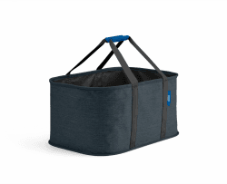 Joseph Joseph Hold-All faltbarer 35L Wäschekorb, Feuchtigkeitsabweisend, Strapazierfähig, Schwarz/Dunkelblau Tasche 35L Schwarz