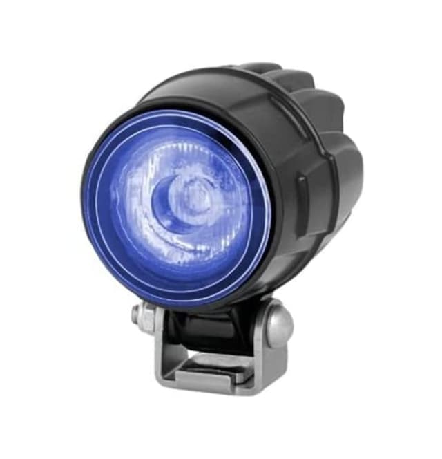 HELLA 1G0 995 050-061 LED-Arbeitsscheinwerfer - Modul 50-12/24/36/48V - 45lm - geschraubt/Anbau - schwenkbarer Montagebügel/schwenkbarer Montagebügel - Spotausleuchtung - Stecker: DEUTSCH Stecker für stehenden Anbau Spotausleuchtung blau