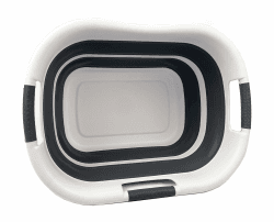 SAMMART Wäschekorb, faltbar, Kunststoff, 30 l, faltbar, Pop-Up-Aufbewahrungsbehälter/Organizer – tragbare Waschwanne – platzsparender Wäschekorb (1, Grau/Schiefergrau) 1 Grau/Schiefergrau Angebot bei HelloDeals