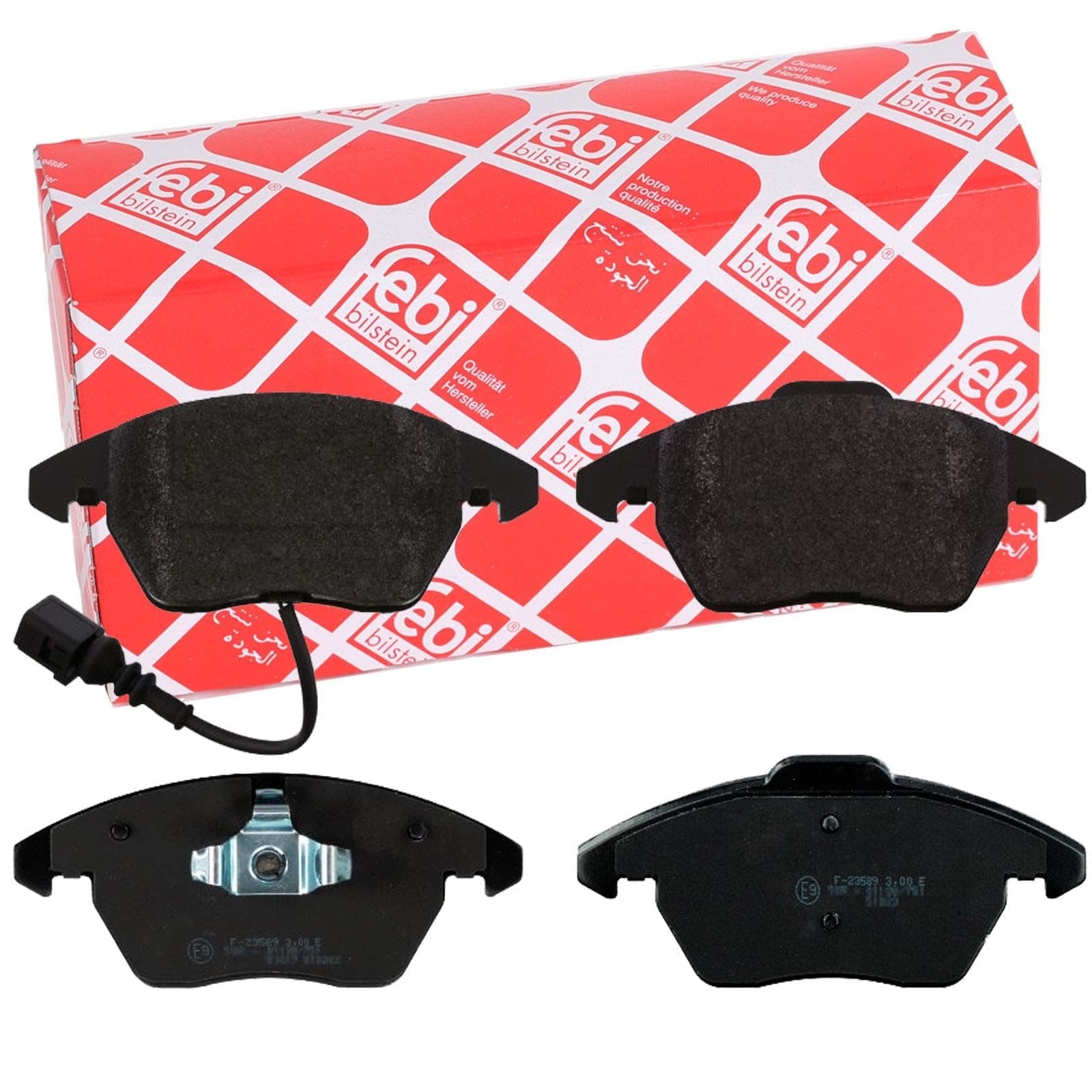 Febi Bremsbelagsatz vorne für Beetle Caddy III CC Eos Golf V VI Jetta III