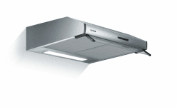 Bosch DUL63CC50 Serie 4 Unterbauhaube, 60 cm breit, Um- & Abluft, LED-Beleuchtung gleichmäßige Ausleuchtung, Drucktastenschalter, 3 Leistungsstufen, Metallfettfilter spülmaschinengeeignet, Edelstahl Serie 4 (Edelstahl) Unterbauhaube Single