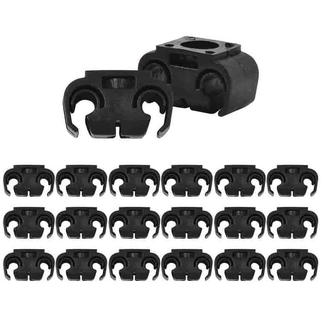 Aiyomi 20PCS Auto Bremsleitung Clip Bremsleitung Halter Bremsschlauch Clip Kunststoff Bremsschlaeuche Clip Schwarz