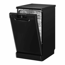 Bomann Geschirrspüler 45 cm, 10 Maßgedecke, Spülmaschine Stand o. Unterbau, 7 Programme & 2 Sprühebenen, Dishwasher mit Startvorwahl, Geschirrspüler unterbaufähig GSP 7418 schwarz Schwarz *Modell 2024* Angebot bei HelloDeals