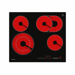 KKT KOLBE Kochfeld Autark Glaskeramik 60 cm | 6,6 kW | 4 Zonen | 9 Stufen | Bräterzone | Dualkochzone | Rahmenlos | Touch Slider | Abschalt-Timer | CH5901RL Glaskeramik Ch5901rl Angebot bei HelloDeals