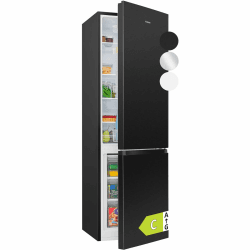 Bomann® Kühlschrank mit Gefrierfach | Energieklasse C | 180cm | Kühl Gefrierkombination leise 36 dB | 4 Ablagen & 3 Schubladen | Türanschlag wechselbar | 268L Kühlgefrierkombi | KG 7353 schwarz Angebot bei HelloDeals