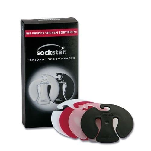 Sockstar Sockenclips Black & White - Family Pack = 20 Clips in 4 Design-Farben A 1 - Pack