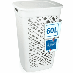 Wäschebox Wäschesammler 60L Wäschekorb mit Deckel Wäscheaufbewahrung aus Kunststoff Wäsche Sortierer Angebot bei HelloDeals