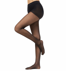 Nur Die Goodbye Laufmaschen 20 DEN Strumpfhose verhindert Laufmaschen transparente Fein-Strumpfhose matte Optik Damen L Schwarz
