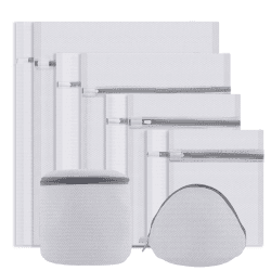 Wäschenetz, 10 Stück Wäschesack für Waschmaschine,Stabiler wäschebeutel mit Netzreißverschluss, Ideal für Feinwäsche, Unterwäsche, Socken, BHS, Mäntel, Bettwäsche