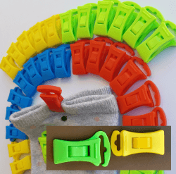 Alcrea® 36 (/44) GRÖSSERE Sockenklammern für Waschmaschine und Trockner. EXZELLENT Preis-Leistungs-verhältnis, lesen, Sockenclips für Dicke Socken. Sockenhalter mit großen Haken. Sockensortierer. 36 Clips