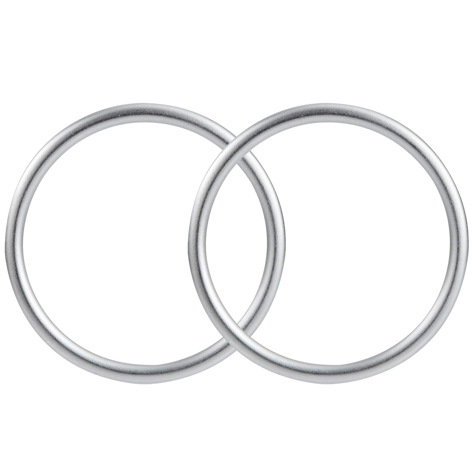 Baby Sling Ringe Tragetücher Ringe Tragbar Aluminiumring für Kleinkinder Neugeborene Kinder Tragetuch Silber 2 Stücke