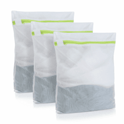 Wäschesack Waschmaschine 3 Stück, Wäschenetz für Waschmaschine 23 * 30 CM, Klein Wäschebeutel mit Grun Reißverschluss, Wäschebeutel für Unterwäsche Socken Babykleidung BH 3Pcs 23x30cm