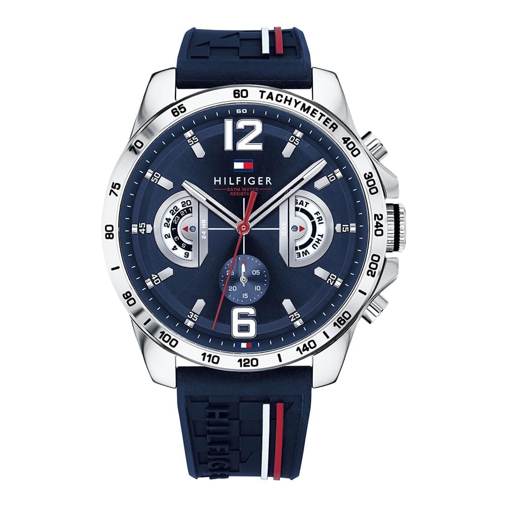 Tommy Hilfiger Analoge Multifunktionale Navy Silicone