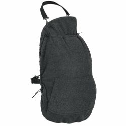 Hoppediz Fleece Cover f. Babytrage Bauchtrage Tragetuch Anthrazit