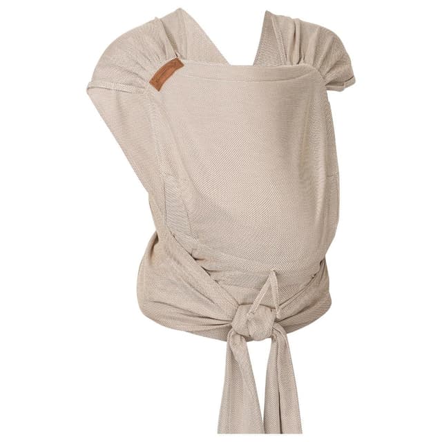 Hoppediz Hop-Tye Advanced - 4-in-1 Babytrage für Neugeborene ab Geburt - Halfbuckle Tragehilfe mit Tuchträgern - mitwachsend bis 20 kg - Design Djerba