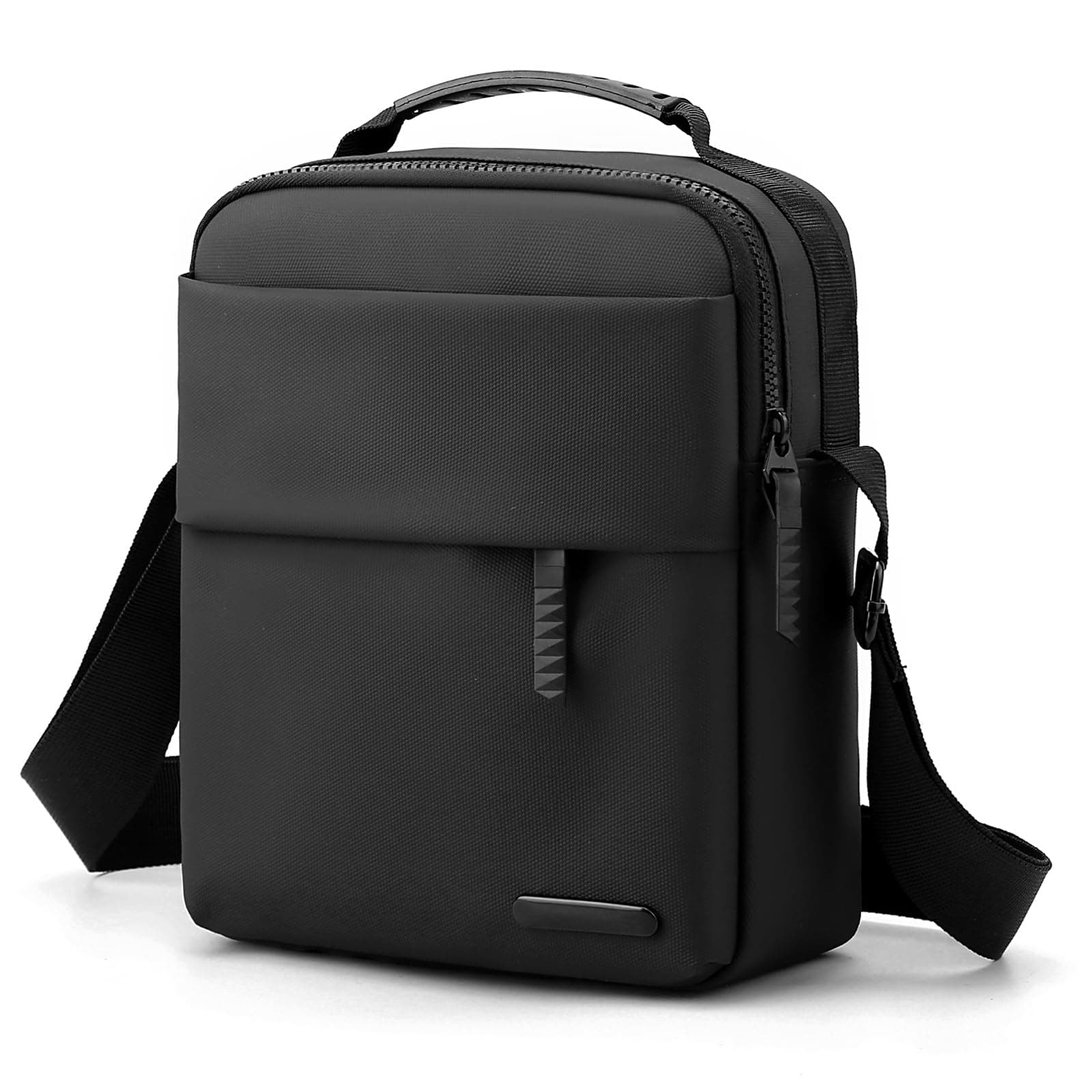 Vpoofree Umhängetasche Herren,Schultertasche Herren,Herren Tasche Umhängen,Herrentasche zum Umhängen,Shoulder Bag Men Wasserdichte Crossbag Brusttasche Handytasche für Tägliches Leben Reise Schwarz Umhängetasche Herren