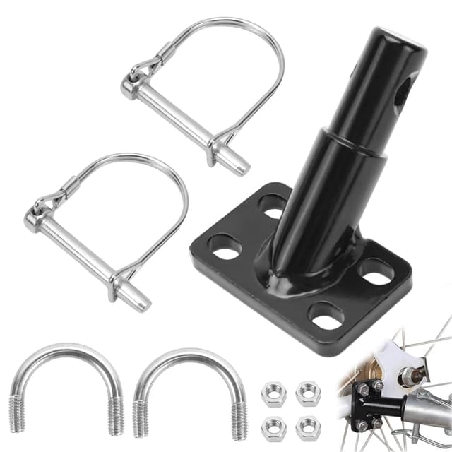 Fahrradanhänger Kupplung Fahrrad Anhängerkupplung Mit 2 Sicherungsstift Universal Anhänger Adapter für Hundeanhänger für Kinderanhänger Kinderwagen Fahrrad-kinderanhänger Lastenanhänger