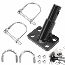 Fahrradanhänger Kupplung Fahrrad Anhängerkupplung Mit 2 Sicherungsstift Universal Anhänger Adapter für Hundeanhänger für Kinderanhänger Kinderwagen Fahrrad-kinderanhänger Lastenanhänger Angebot bei HelloDeals