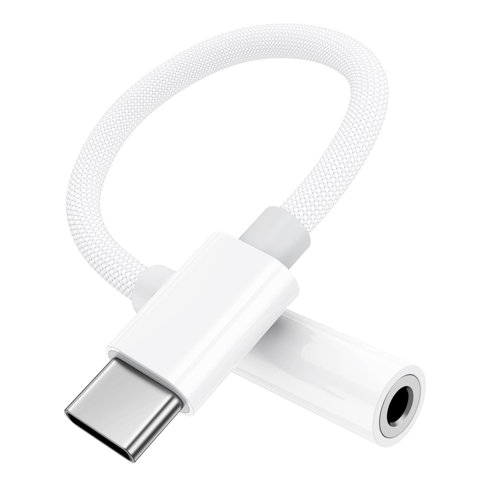 USB C auf Klinke Adapter 【MFi Zertifiziert】 USB-C-auf-Klinke 3.5mm Kopfhörer Adapter Kompatibel mit iPhone 15/15 Pro/15 Pro Max/16/16 Pro/16 Pro Max, Samsung Galaxy S24 S23 S22