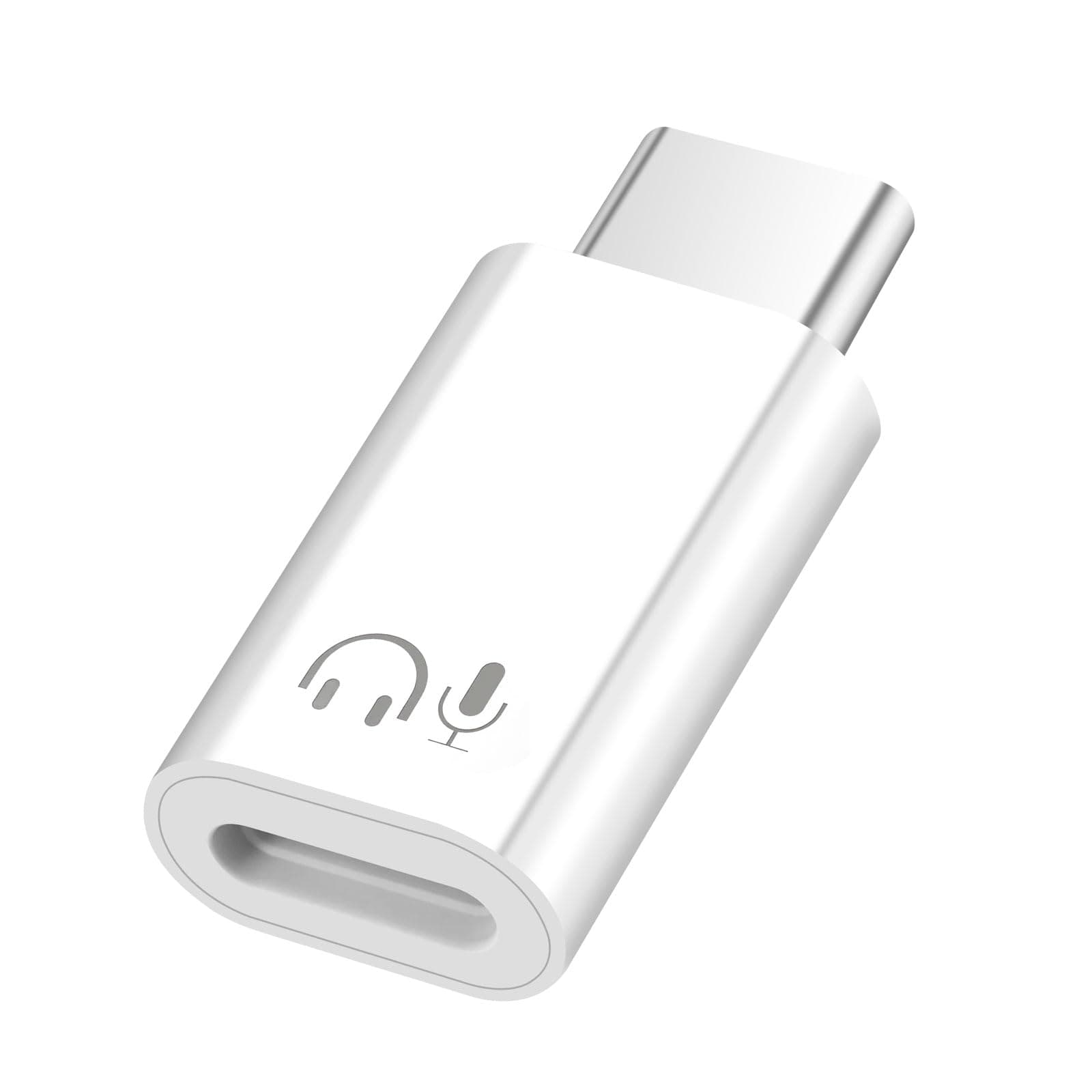 Puiseno 1 Stück Lightnning auf USB-C Adapter Audio, [MFi-Zertifiziert] USB-C Stecker zu Lightnning Buchse Kopfhörer-Adapter für iPhone 16/15 Serie, iPad und mehr (Unterstützt kein OTG) 1pcs
