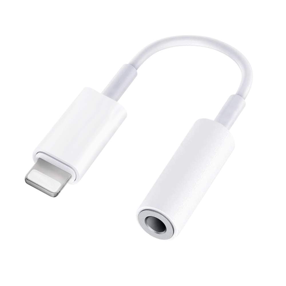 Lightning Kopfhörer Adapter [Apple MFi Zertifiziert] iPhone auf Klinke 3.5 Adapter AUX Audio Dongle auf Kopfhöreranschluss Adapter Kompatibel mit iPhone 14/13/12/11/XR/X/XS/8/7 Unterstützt alle iOS