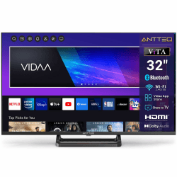Antteq Smart TV 32 Zoll Bluetooth (Fernseher 80 cm),Voice Remote Control,HD,Triple Tuner(DVB-T2/S2/C),App Store,DAZN,UVM,WLAN,Hotelmodus (V32-AH3Q1L-BT) 32 Zoll-BT VIDAA TV Angebot bei HelloDeals