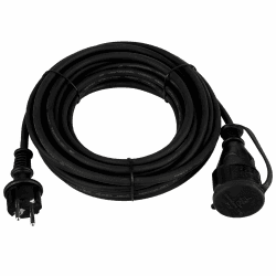REV – Verlängerung – 10m Verlängerungskabel für den Außenbereich – max. 3680W – IP44 spritzwassergeschützt – schwarz 10m (H05RR) Schwarz Angebot bei HelloDeals