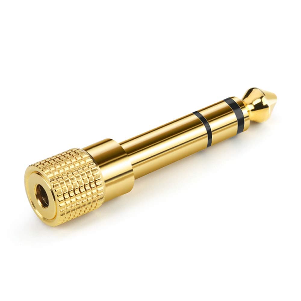 Ancable Klinke Adapter 3,5mm auf 6,35mm für Kopfhörer, Stereo 6,35mm Klinkenstecker auf 3,5mm Klinken Buchse Aux Audio Adapter für Kopfhörer Lautsprecher Keyboard amp 1 pack