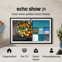 Amazon Echo Show 21 | Beeindruckendes 21-Zoll-Smart-Display mit integriertem Fire TV, kraftvollem Klang, immersivem HD-Streaming und Alexa 21 Zoll Nur Gerät