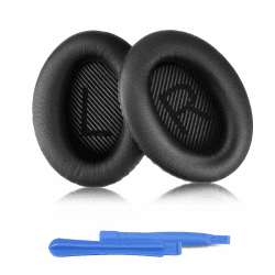 ELZO Ersatz Ohrpolster für Bose QC35, Professionelle Ohrpolster Kopfhörer mit Over-Ear Kopfhörern von QuietComfort 35 QC35 und Quiet Comfort 35 II QC35 ii Black-QC35 & QC35 ii Angebot bei HelloDeals