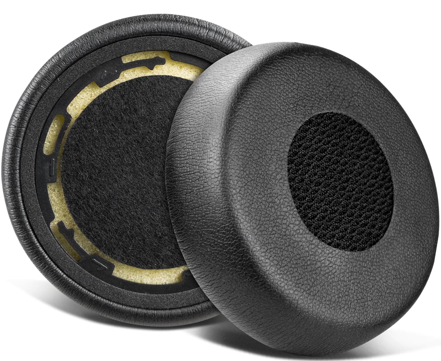 SOULWIT Ersatz Ohrpolster für Jabra Evolve 75(75UC 75MS 75SE) Stereo-Bluetooth-Headset/Kopfhörer, Ersatzpolster mit geräuschisolierendem Memory-Schaum Protein Leder - Schwarz Angebot bei HelloDeals