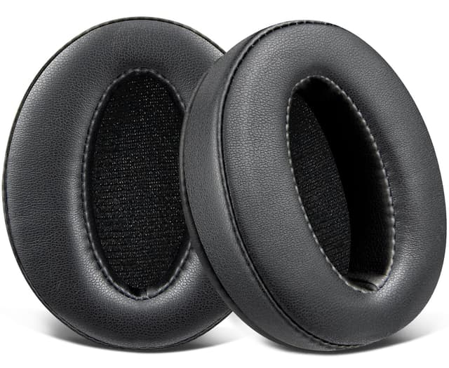 SOULWIT Ersatz Ersatzpolster Ohrpolster für Sennheiser HD4.50, HD4.50BT, HD 4.50BTNC, HD4.50SE, HD4.40BT, HD4.30G, HD4.20S, HD458BT, HD450, HD 450BT, HD400S, HD350BT,HD300 Kopfhörer HD4.50 PL Black
