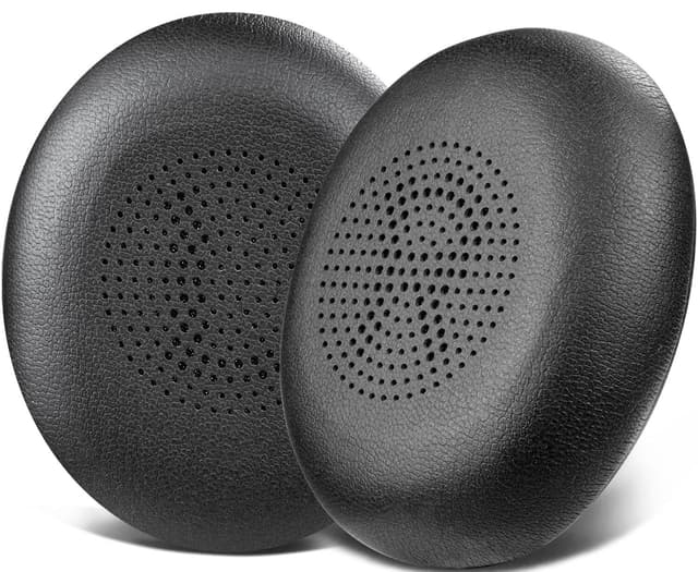 SOULWIT Ersatz Ohrpolster für Jabra Evolve2 65 (65MS 65UC USB)/Evolve2 40 (40UC 40MS USB)/Elite 45h On-Ear Wireless Headset, Ersatzpolster mit weicherem Protein-Leder Schwarz