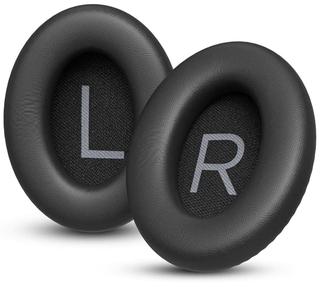 Ersatz Ohrpolster für Bose QuietComfort 45 (QC45) – Premium Ersatzpolster für Bose QuietComfort 45 (QC45) Kopfhörer Ohrpolster Ersatzpolster (Schwarz) QC45 - Schwarz