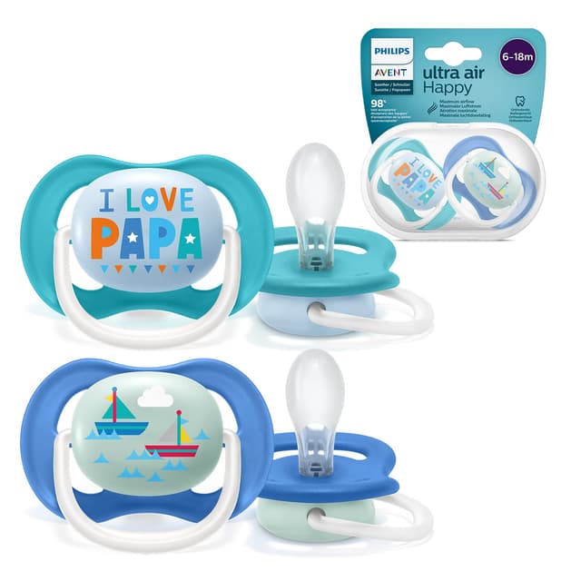 Philips AVENT Ultra Air Schnuller 6-18 Monate (Modell SCF080/03)