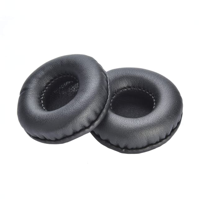 Yizhet 1 Paar 80mm Runde Ersatz Ohrpolster aus Kunst Leder Kompatibel mit Sennheiser ATH Sony AKG Philips Audio-Technica Kopfhörer (Durchmesser 80mm, Schwarz)