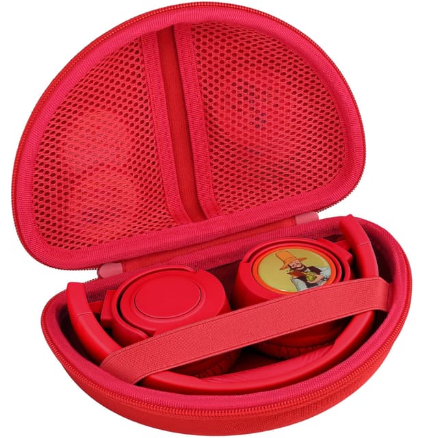 co2CREA Hart Tragbare Schutzhülle Etui Tasche für All-In-One Audioplayer Starterset Pini Rot Cookie Crew Audiochip Reisekopfhörer,Nur Tasche