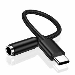 Adapter USB C auf Klinke, USB C auf 3,5mm Kopfhörer Adapter, Typ C Audio Dongle USBC Aux Adapter für Samsung Galaxy A55 5g/A56/A54/A35/A36/A34/A16/A15/S25/S24/S23/S22/S21,iPhone 16/15,Google Pixel 9/8 Schwarz Angebot bei HelloDeals