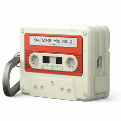 elago Kassette Hülle Kompatibel mit AirPods Pro 3 - Mit Karabiner, Kabelloses Laden, Stoßfest, Vollschutz, Kopfhörer-Zubehör, Für Herren und Damen (Klassisches Weiß)