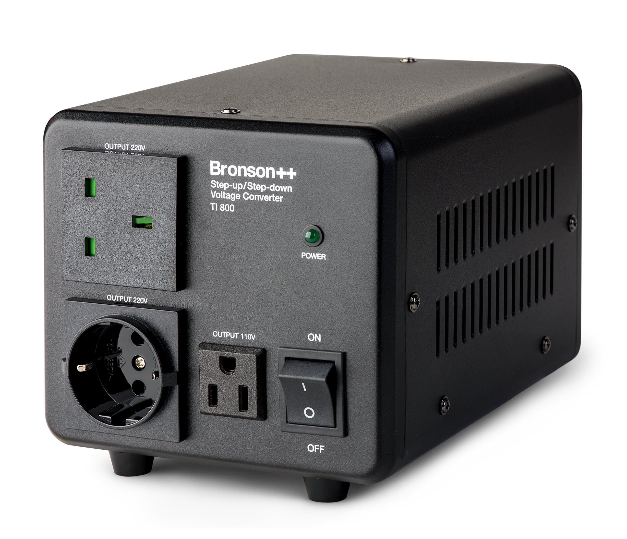 Bronson++ TI 800 110 Volt USA Spannungswandler Ringkern-Transformator 800 Watt - In: 110V oder 220V / Out: 110V und 220V - Bronson 800W 800.0