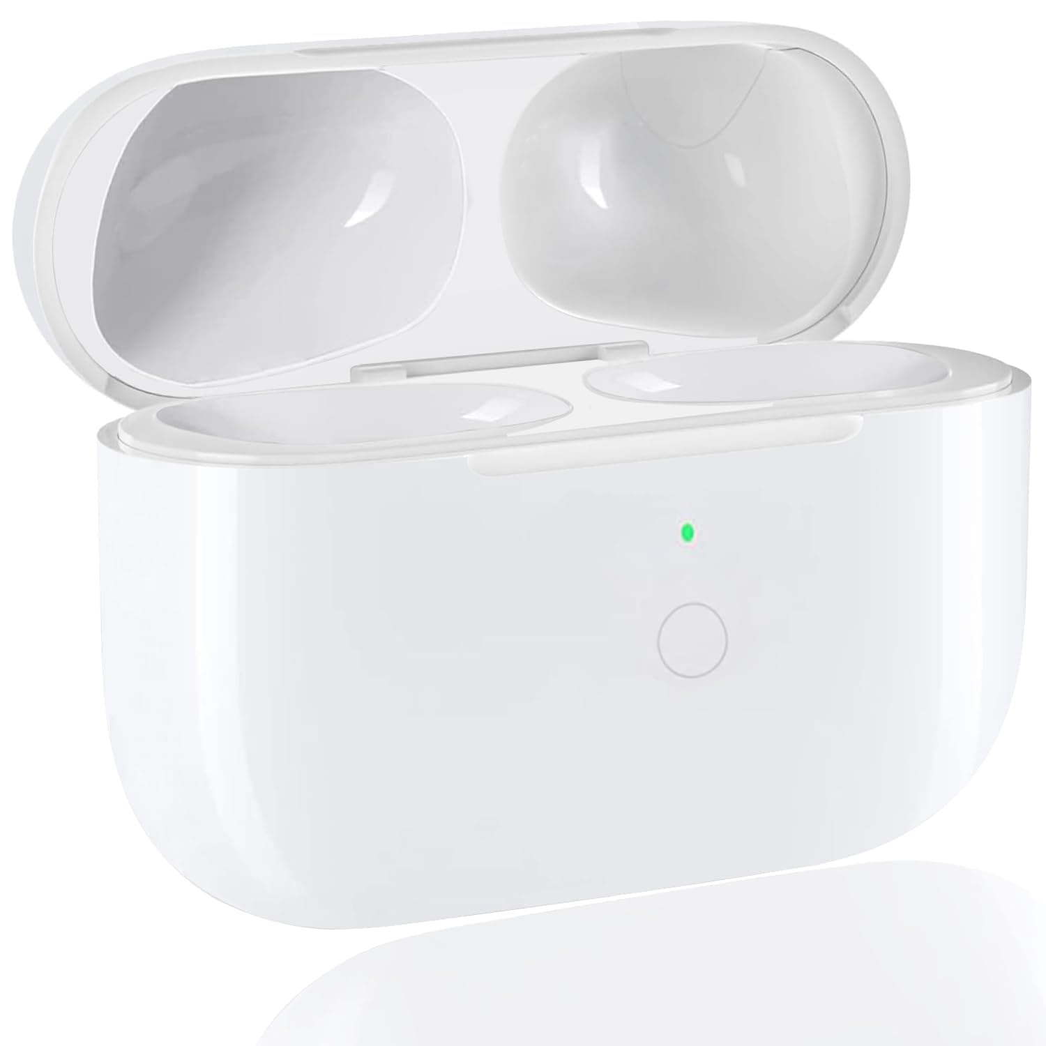 Kabellose Ladecase für Air Pods Pro und Air Pods Pro 2, Wireless Charging Case Original Ersatz Replacement mit Bluetooth Pairing Synchronisierungstaste 7-mal volle Ladung 015