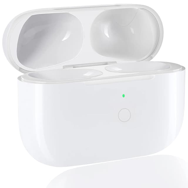 Kabellose Ladecase für Air Pods Pro und Air Pods Pro 2, Wireless Charging Case Original Ersatz Replacement mit Bluetooth Pairing Synchronisierungstaste 7-mal volle Ladung 015
